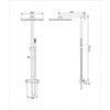 Sistema de ducha 8921C Basic con termostato SEDAL