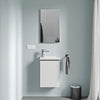 Conjunto de muebles para baño de aseo de invitados TIM 40 cm con lavabo