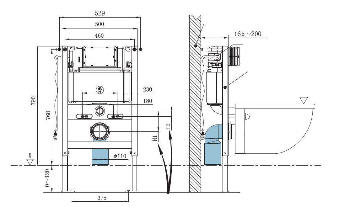 WC - Elemento pre-pared G3005A