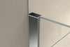 Ducha de esquina con puerta giratoria en panel fijo NT403