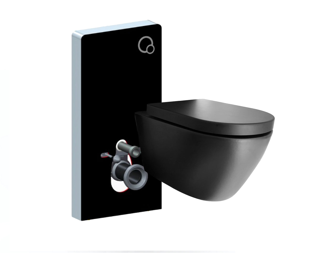 WC paquete completo 45: WC B-8030R Negro