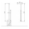 Sistema de ducha combinada termostática 8821C BASIC