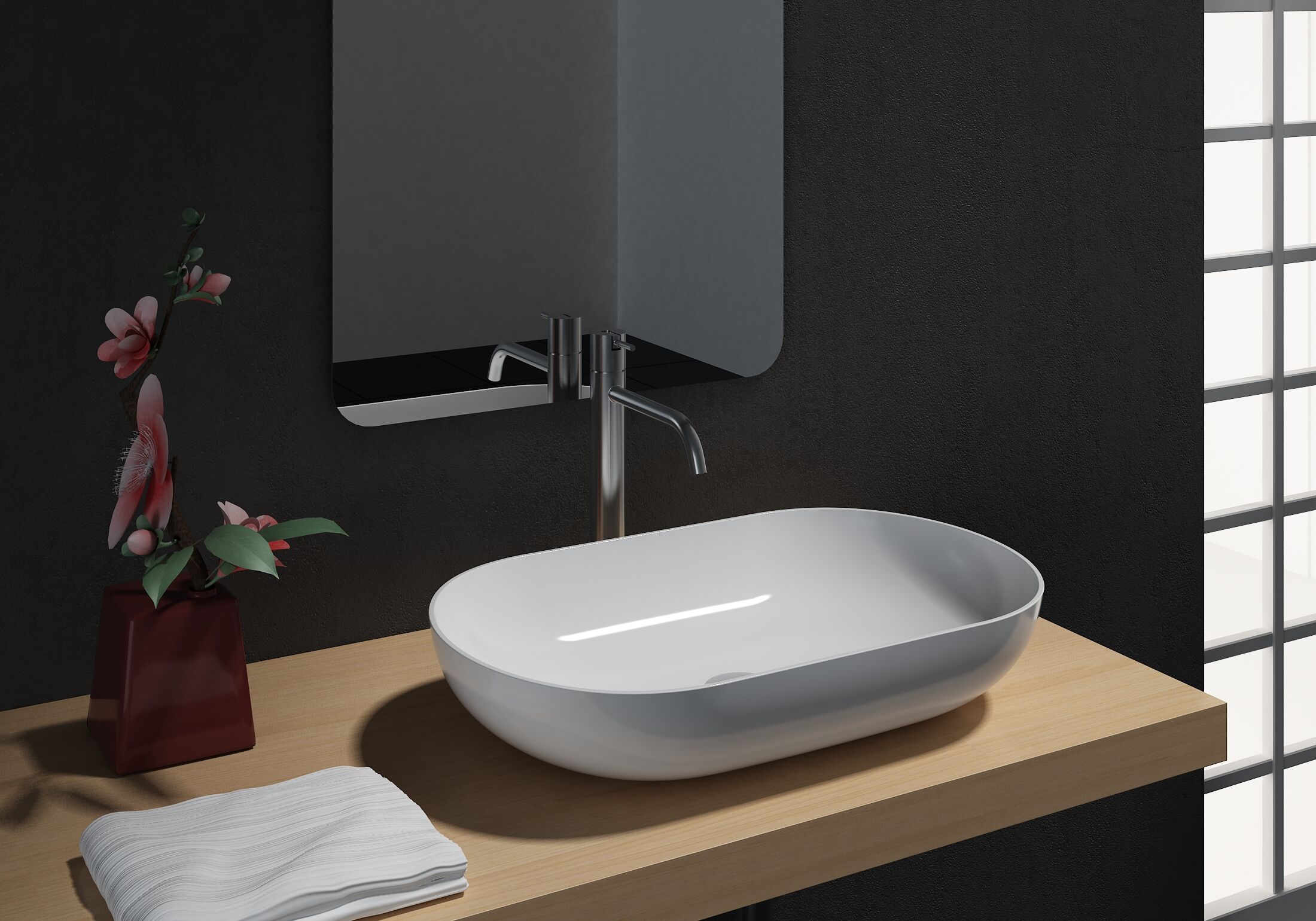 Lavabo de sobreponer O-540