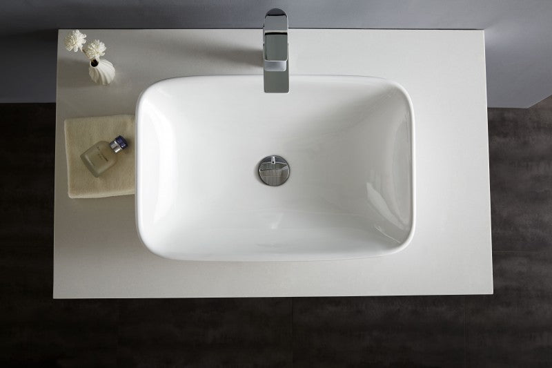 Lavabo para apoyar NT3155 - cerámica sanitaria - 58 x 38,5 cm