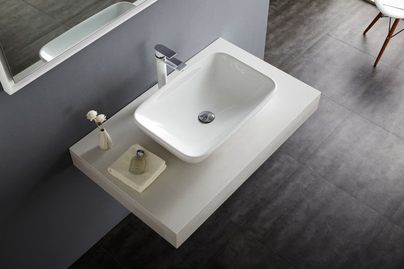 Lavabo para apoyar NT3155 - cerámica sanitaria - 58 x 38,5 cm