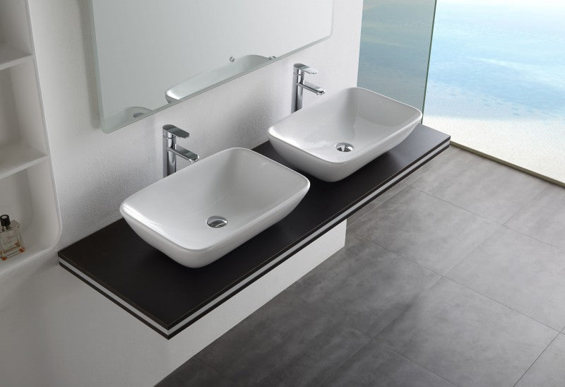 Lavabo para apoyar NT3155 - cerámica sanitaria - 58 x 38,5 cm