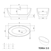 Bañera exenta TERRA 2.0 acrílica