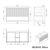 Duravit lavabo con mueble BELDIVO 100 cm
