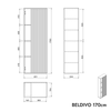 Conjunto de muebles de baño BELDIVO 120 cm