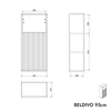 Armario lateral BELDIVO 95 cm