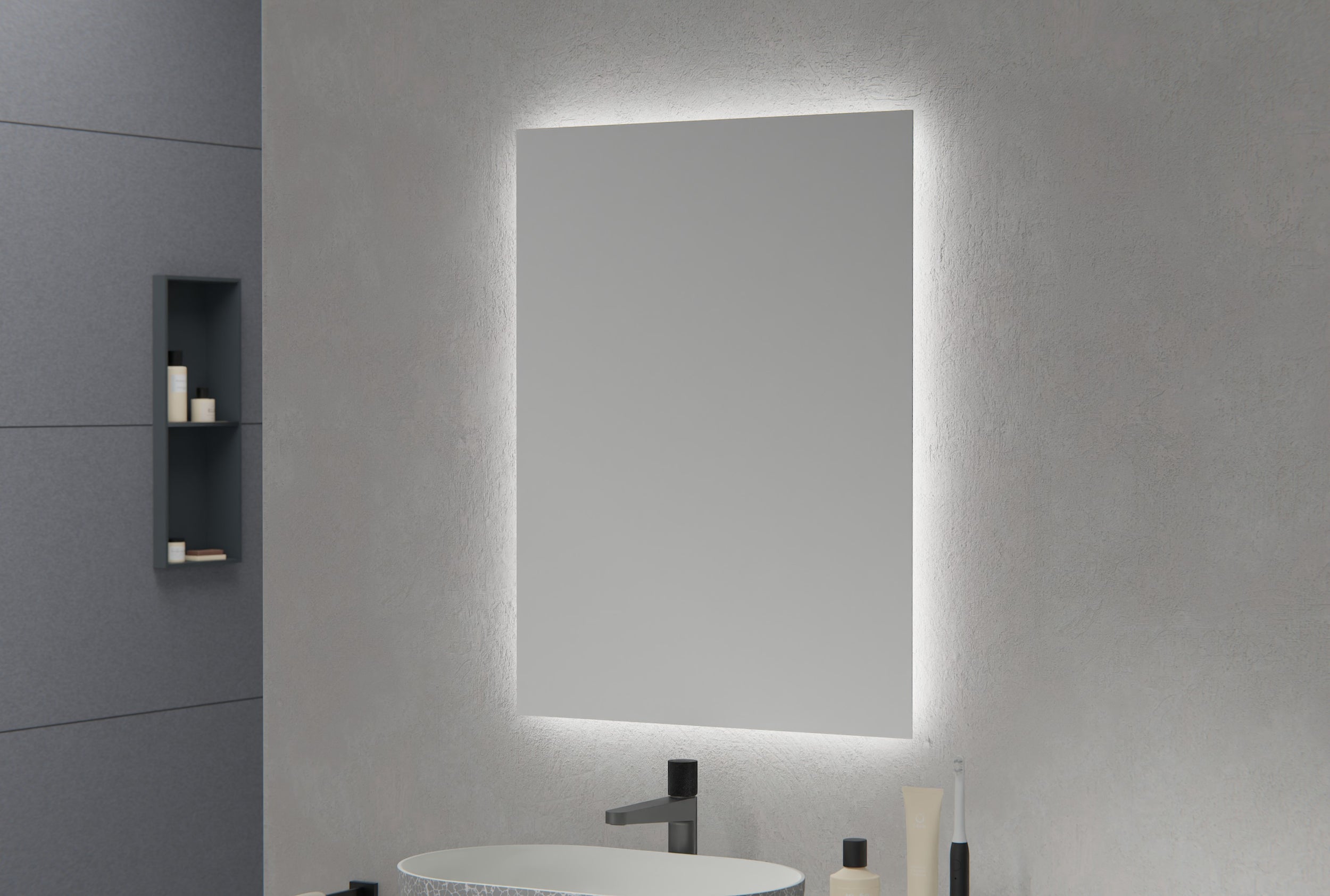 Espejo iluminado con LEDs para el baño 2137