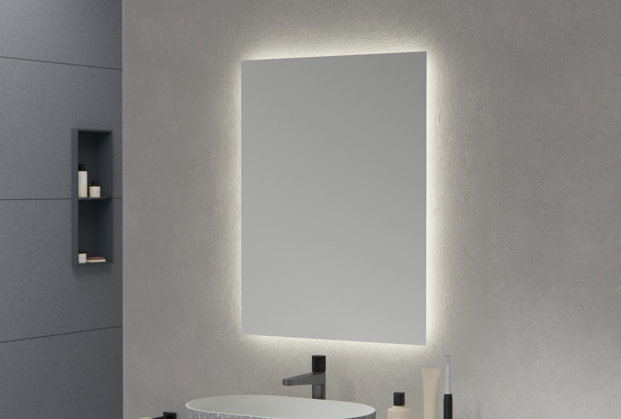 Espejo iluminado con LEDs para el baño 2137