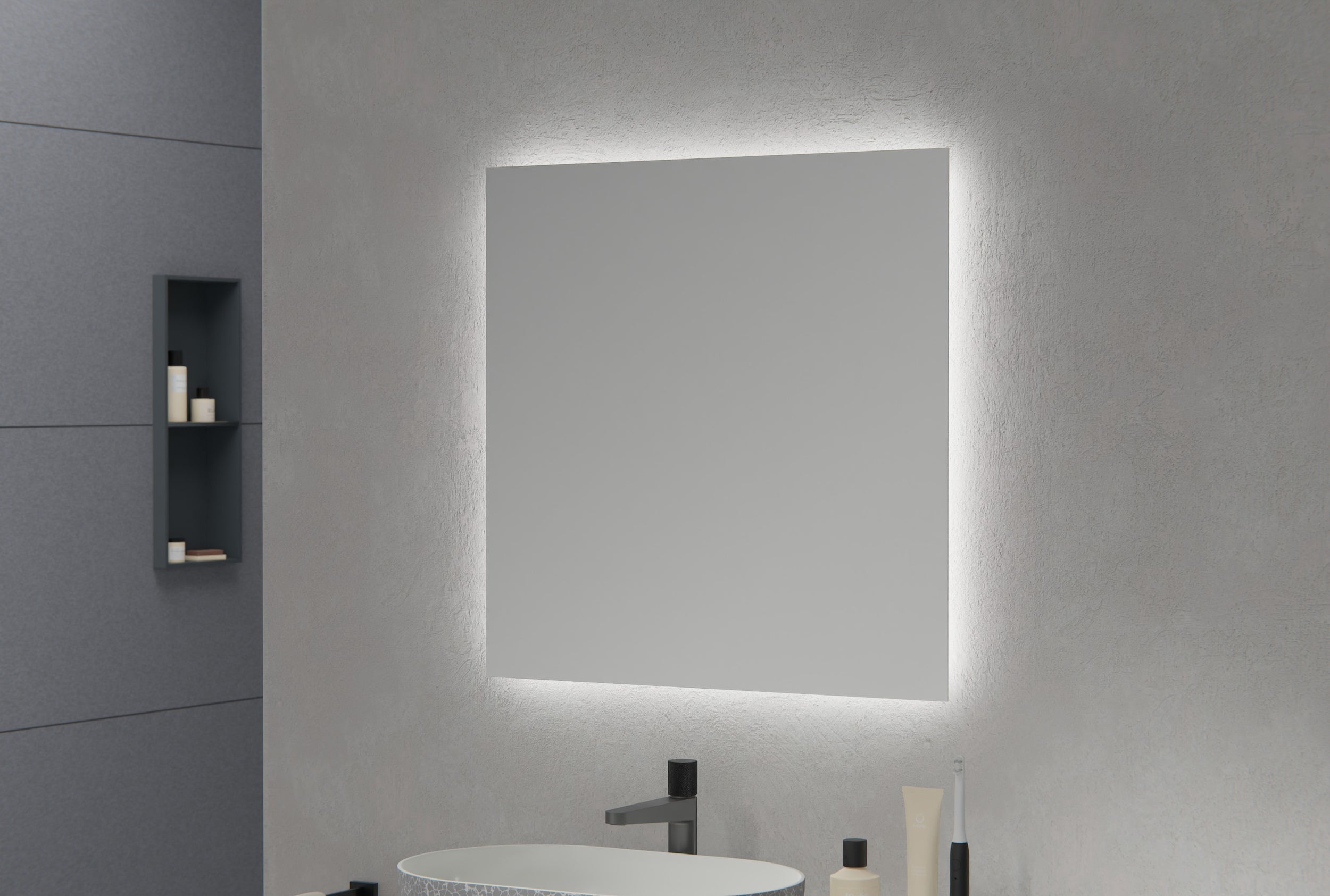 Espejo iluminado con LEDs para el baño 2137