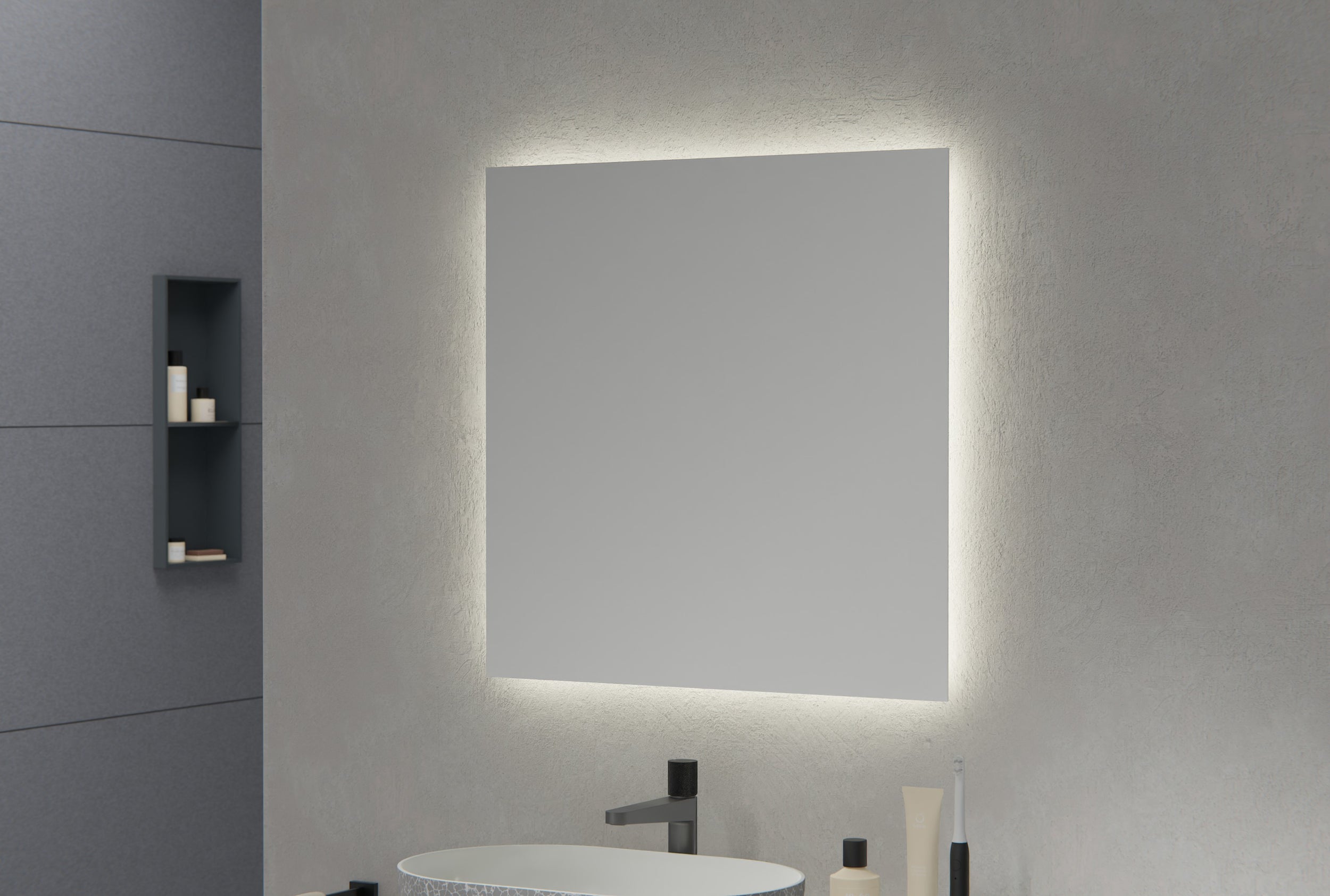 Espejo iluminado con LEDs para el baño 2137