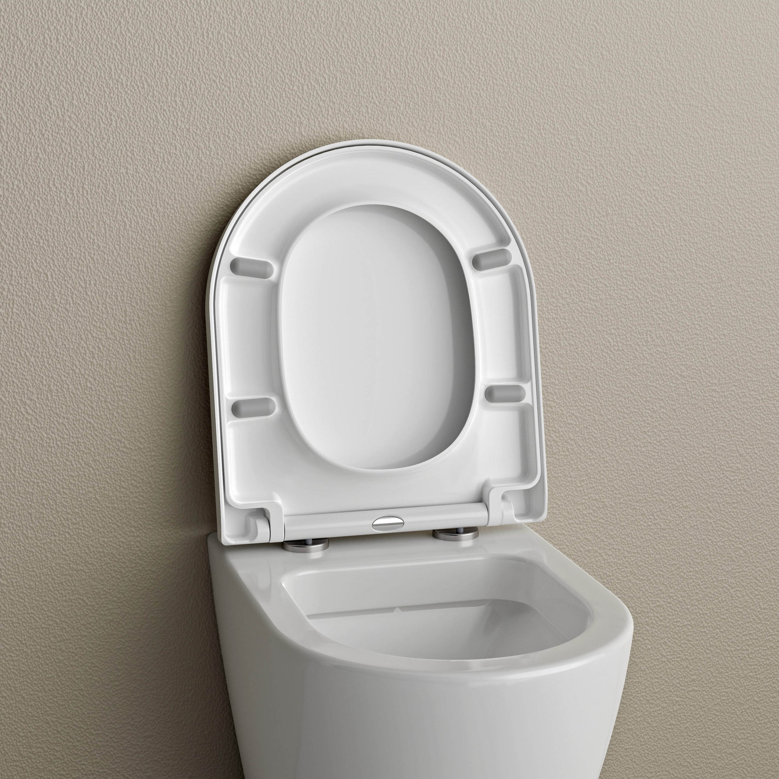 Tapa con cierre suave Asiento WC Tapa de recambio U1009