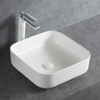 Lavabo de encimera KW6134 de cerámica sanitaria - 38,5 x 38,5 x 13,5 cm - color opcional