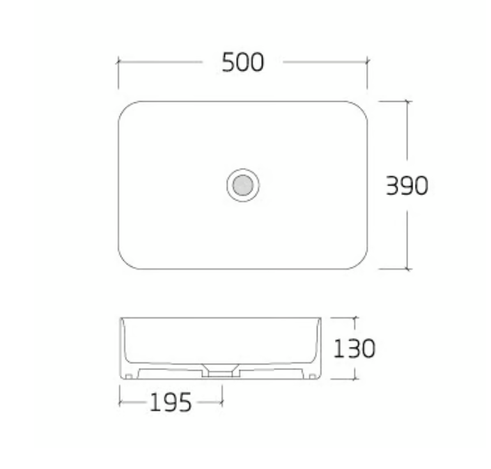 Lavabo de sobremesa KW6127