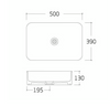 Lavabo de sobremesa KW6127