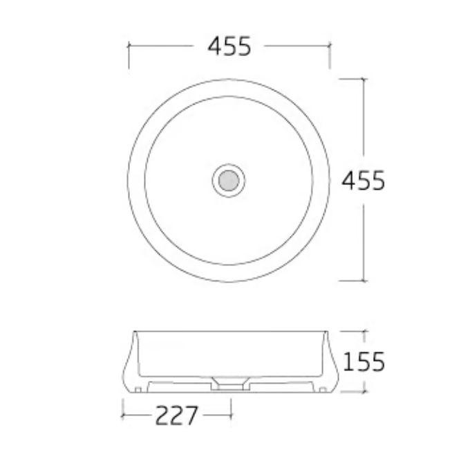 Lavabo sobre encimera KW6188