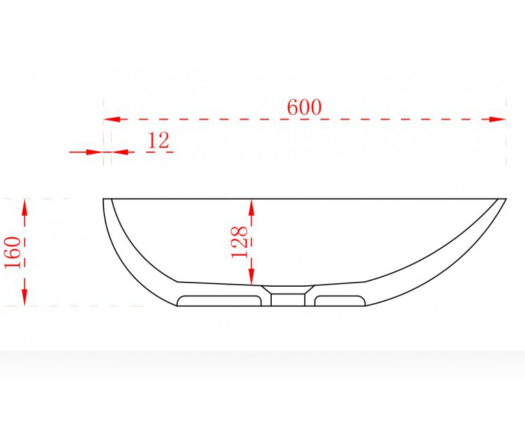 Lavabo sobre encimera TWA65