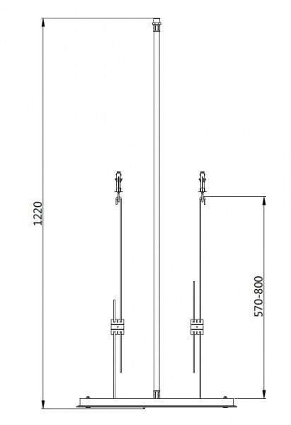 Cabezal de ducha cuadrado, extra-plano de acero inoxidable DPG5005