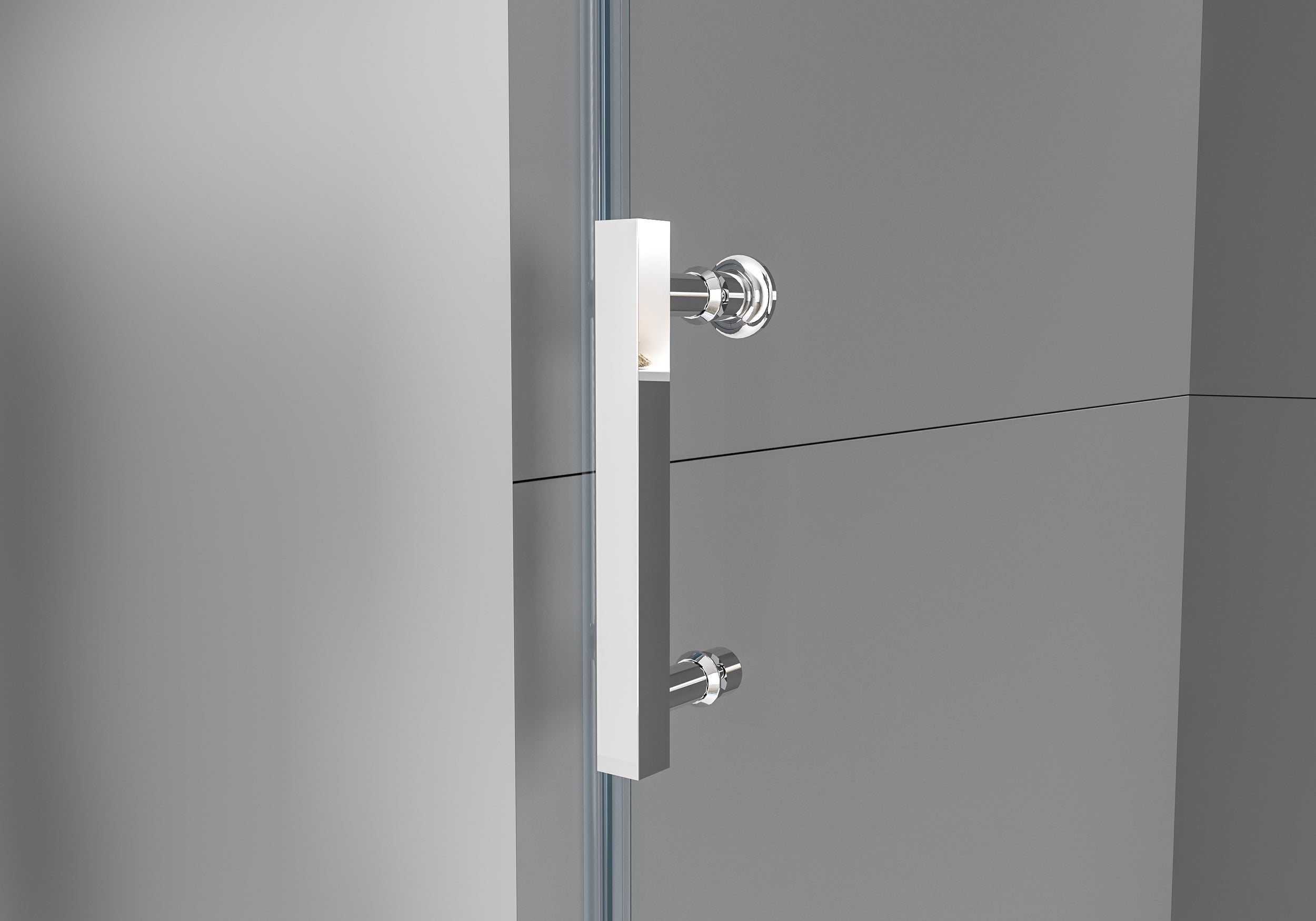 Mampara de ducha fija y puerta deslizante DX806A FLEX de cristal auténtico con tratamiento Nano - se puede seleccionar la anchura