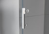 Mampara de ducha fija y puerta deslizante DX806A FLEX de cristal auténtico con tratamiento Nano - se puede seleccionar la anchura