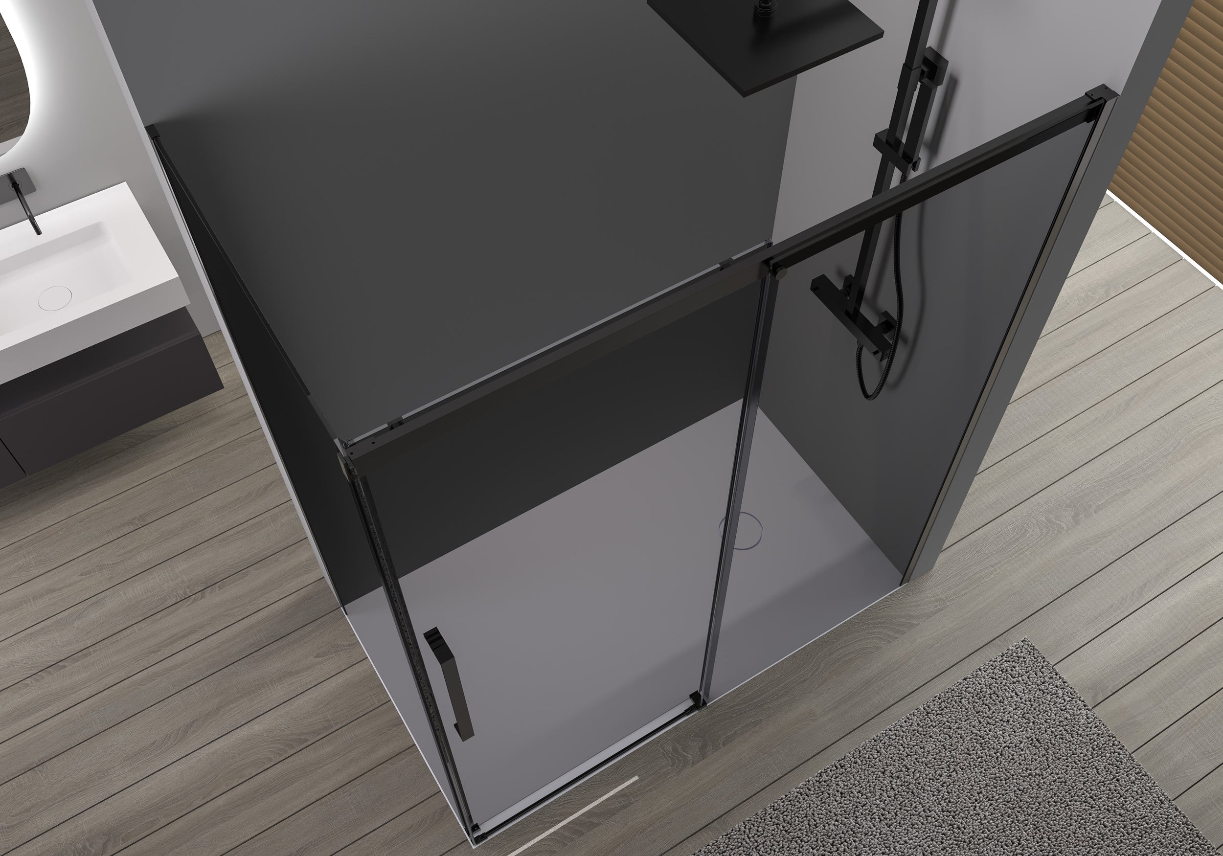 Ducha de esquina con puerta corredera Soft-Close DX906 FLEX