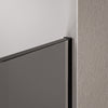 Mampara de ducha Walk-in Cristal nano gris de 10 mm EX102 - 1 pared de cristal perfil de acero inoxidable cromo - anchura seleccionable