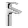 Duravit DuraVelez mezclador de lavabo, con función FreshStart de ahorro de energía, 18,7 cm (tamaño M), cromo