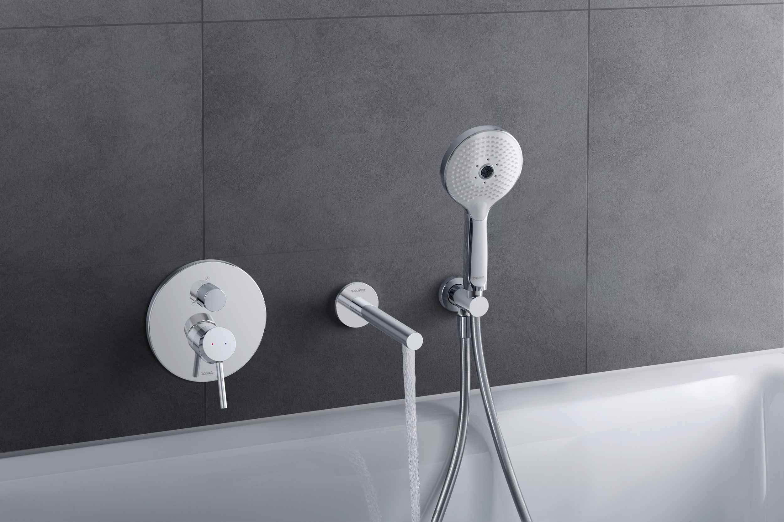 Duravit Circle mezclador monomando empotrado para bañera