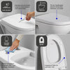 Asiento de inodoro Duravit Univavo Universal con mecanismo de cierre suave, ovalado