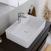 Duravit DuraVelez mezclador de lavabo, con función FreshStart de ahorro de energía, 18,7 cm (tamaño M), cromo