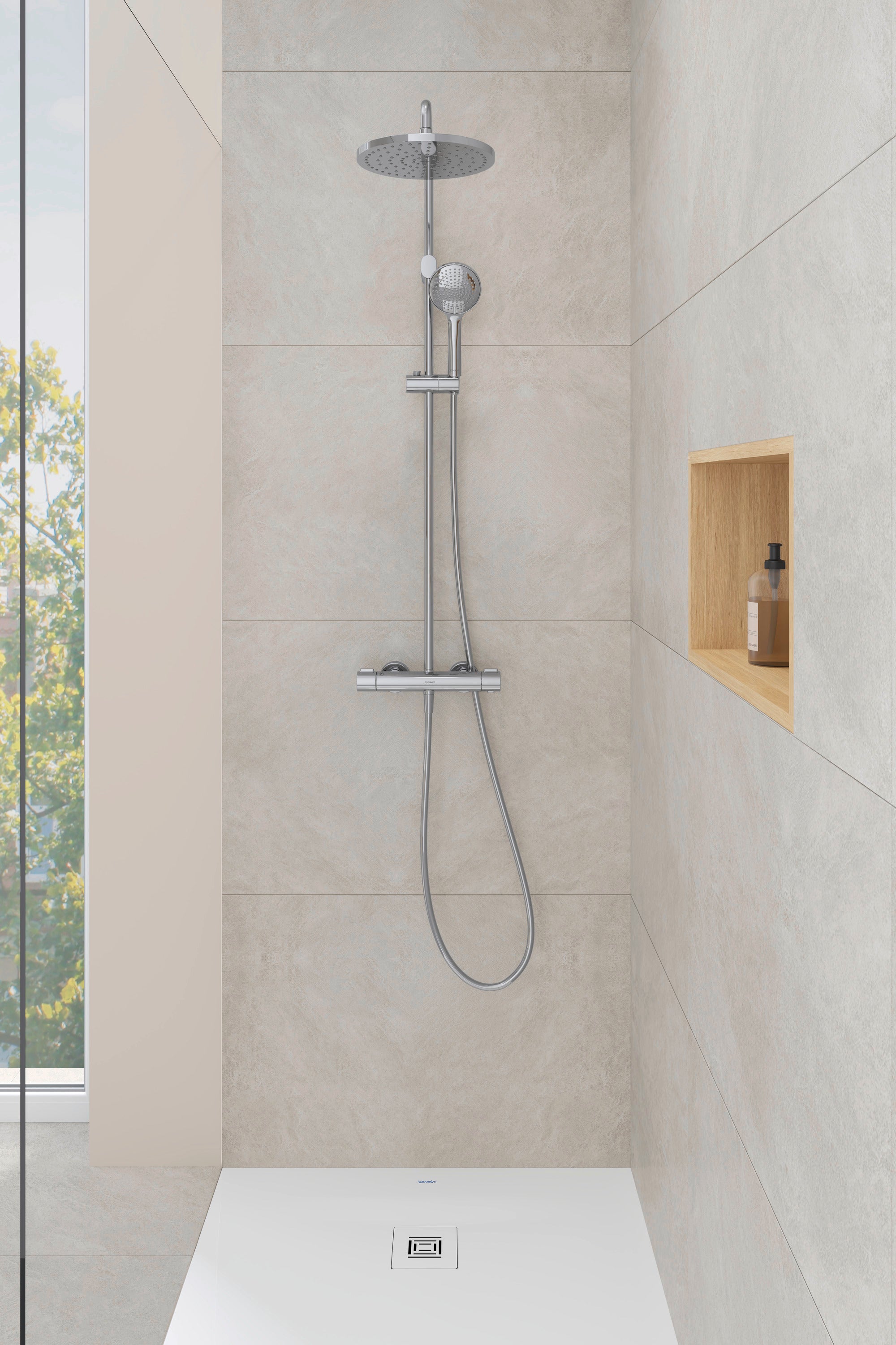 Sistema de ducha Duravit, con termostato