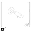 Duravit Universal codo de pared con soporte para ducha