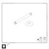 Brazo de ducha universal Duravit 200 mm, montaje en techo - color seleccionable