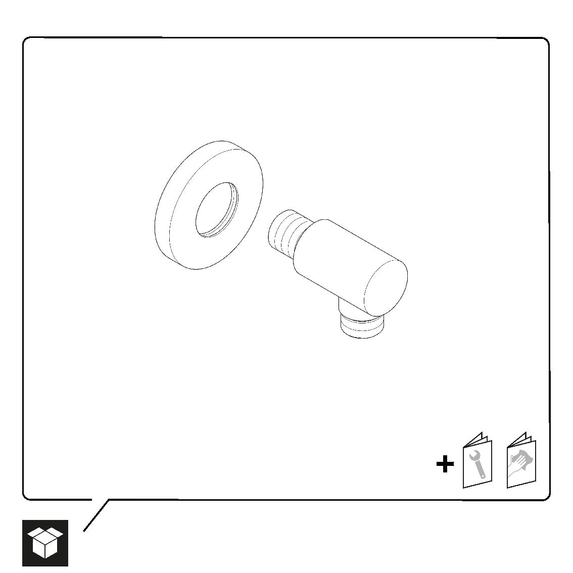 Duravit Universal codo de conexión mural
