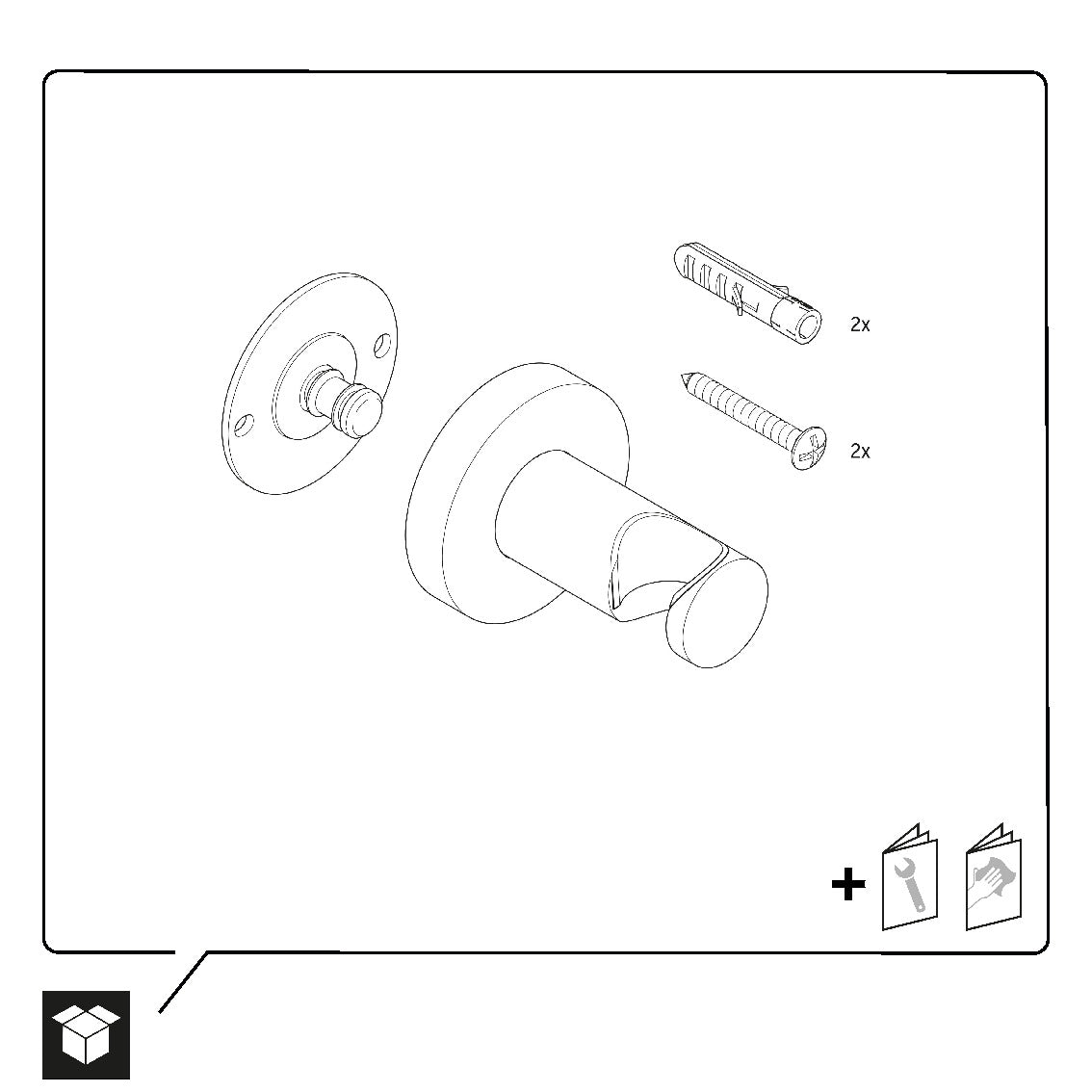 Sujeción universal para ducha Duravit