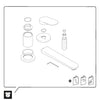  Duravit Wave Mezclador de Palanca Única para Lavabo Empotrado 