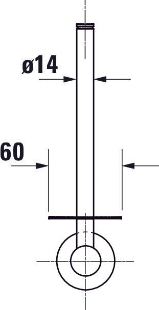 Duravit D-Code portarrollos de repuesto para 1 rollo