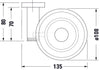 Duravit D-Code jabonera Ø10 cm para 1 jabón