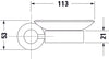 Duravit D-Code jabonera Ø10 cm para 1 jabón