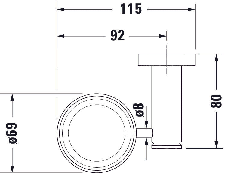 Duravit D-Code vaso para cepillos de dientes