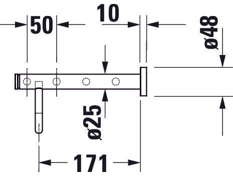 Duravit D-Code estante para toallas 