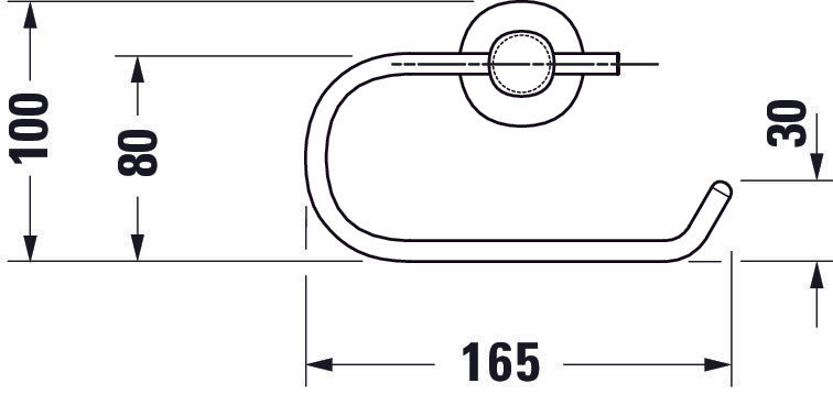 Duravit D-Code portarrollos para 1 rollo