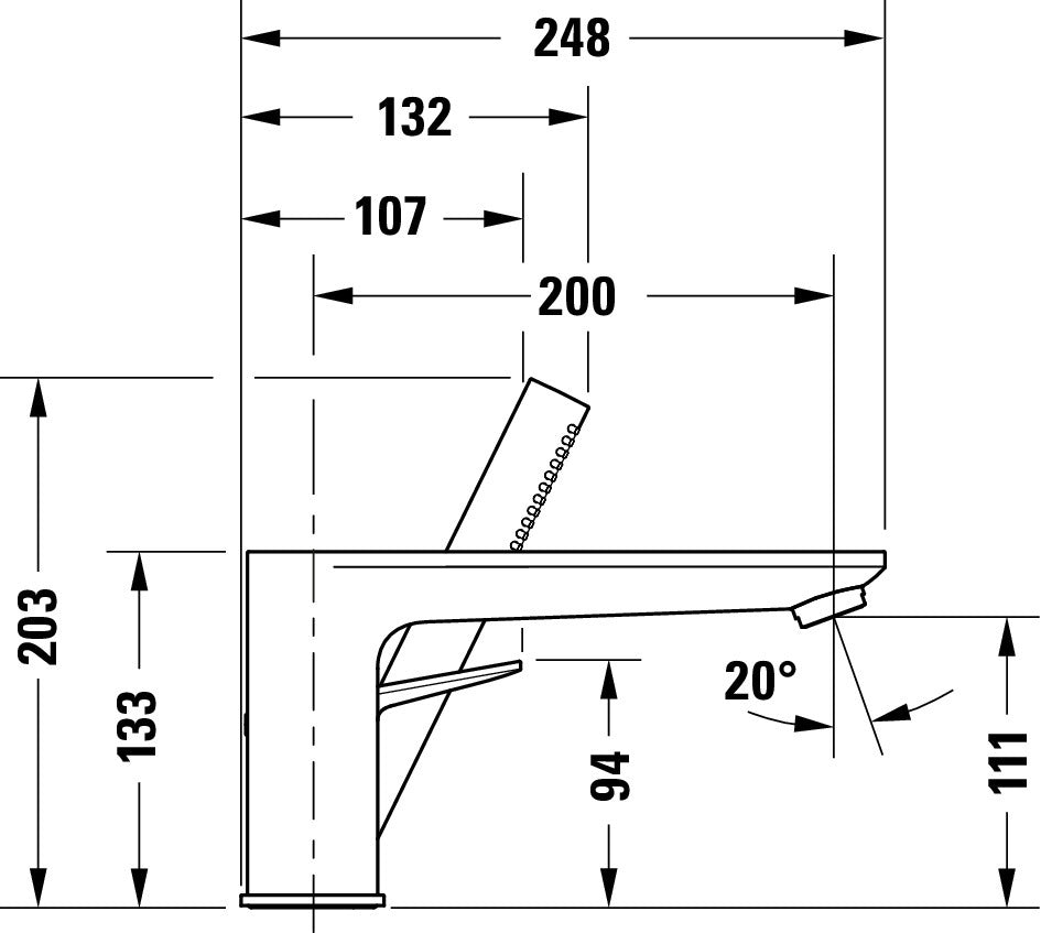 Duravit Wave Mezclador de bañera de 3 orificios 