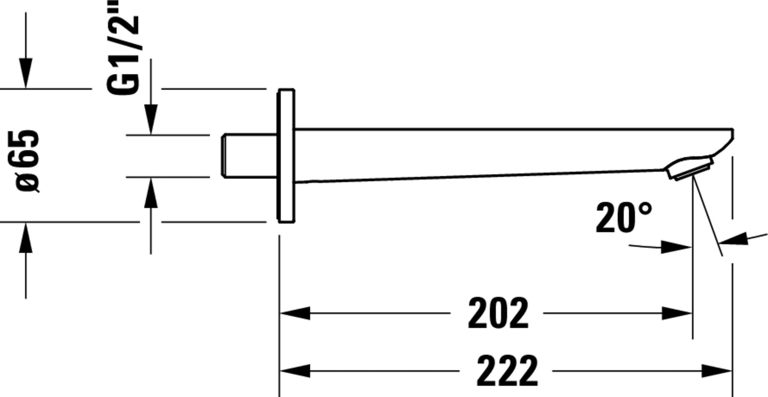 Grifería para bañera Duravit con termostato