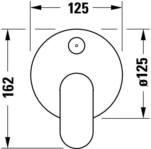 Duravit Wave Juego monomando empotrado, 2 consumidores - cromo alto brillo