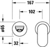  Duravit Wave Mezclador de Palanca Única para Lavabo Empotrado 