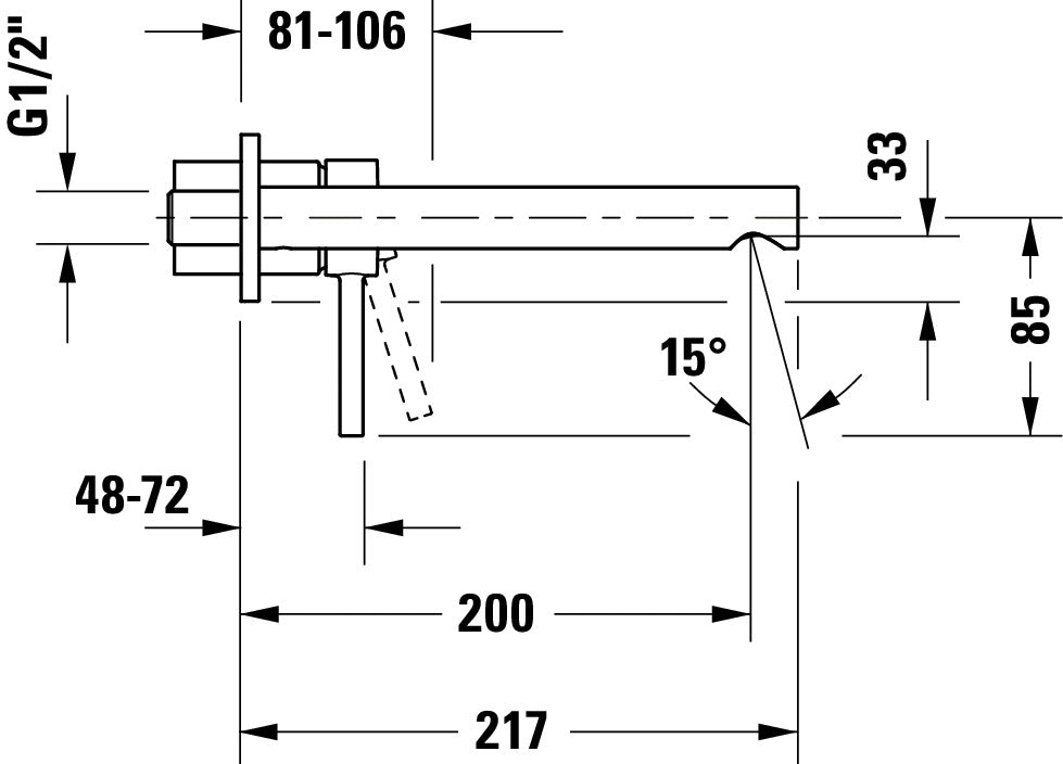 Duravit Circle Grifo de lavabo monomando